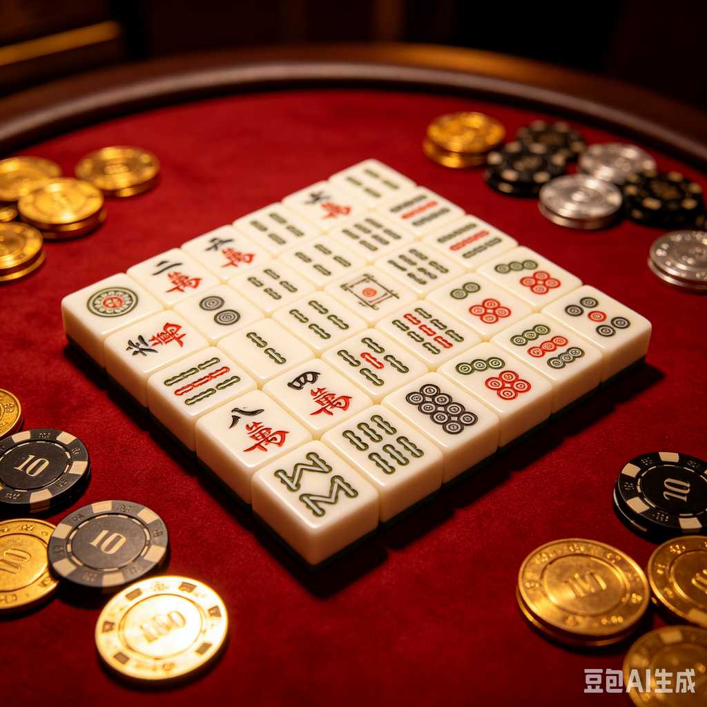 logo engrave mahjong tiles